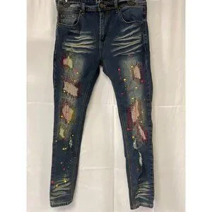 Switch Remarkable Switch Remarkable | Jeans | Switch Remarkable Mens Blue Paint Splatter ...
